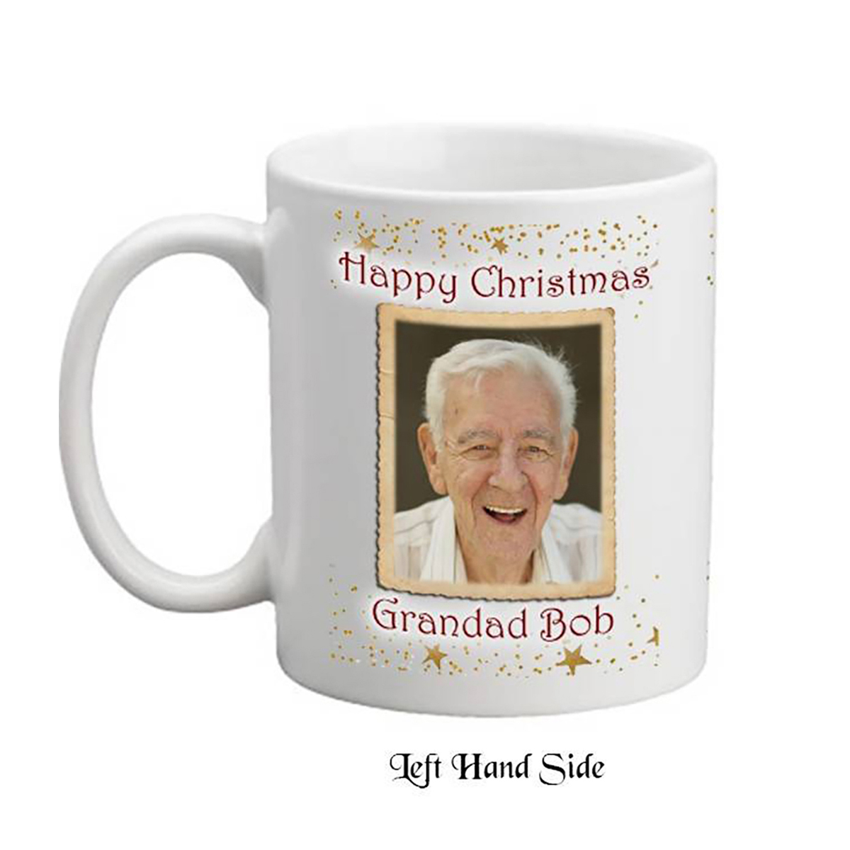 Personalsied Christmas Mug Gift - Tree & Fireplace with Photo